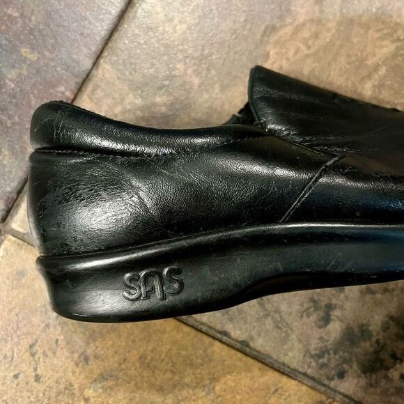 SAS Tripad Comfort Viva Black Slip-on Leather Shoes 6 - Picture 8 of 13